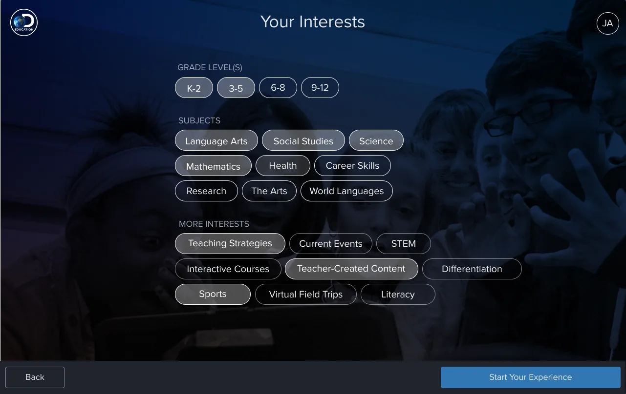 Intermediate onboarding iteration
