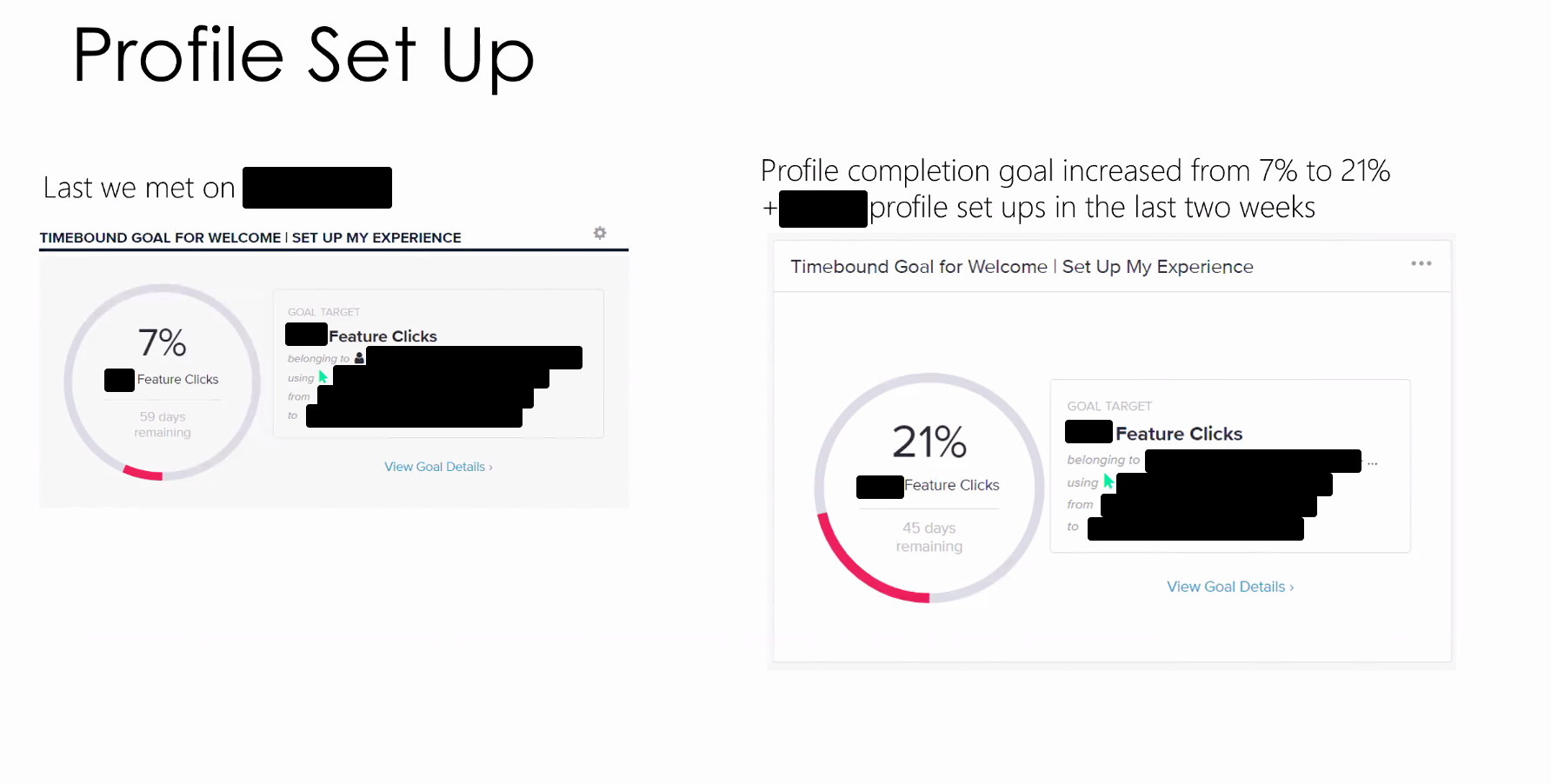 Setup flow changes and design notes