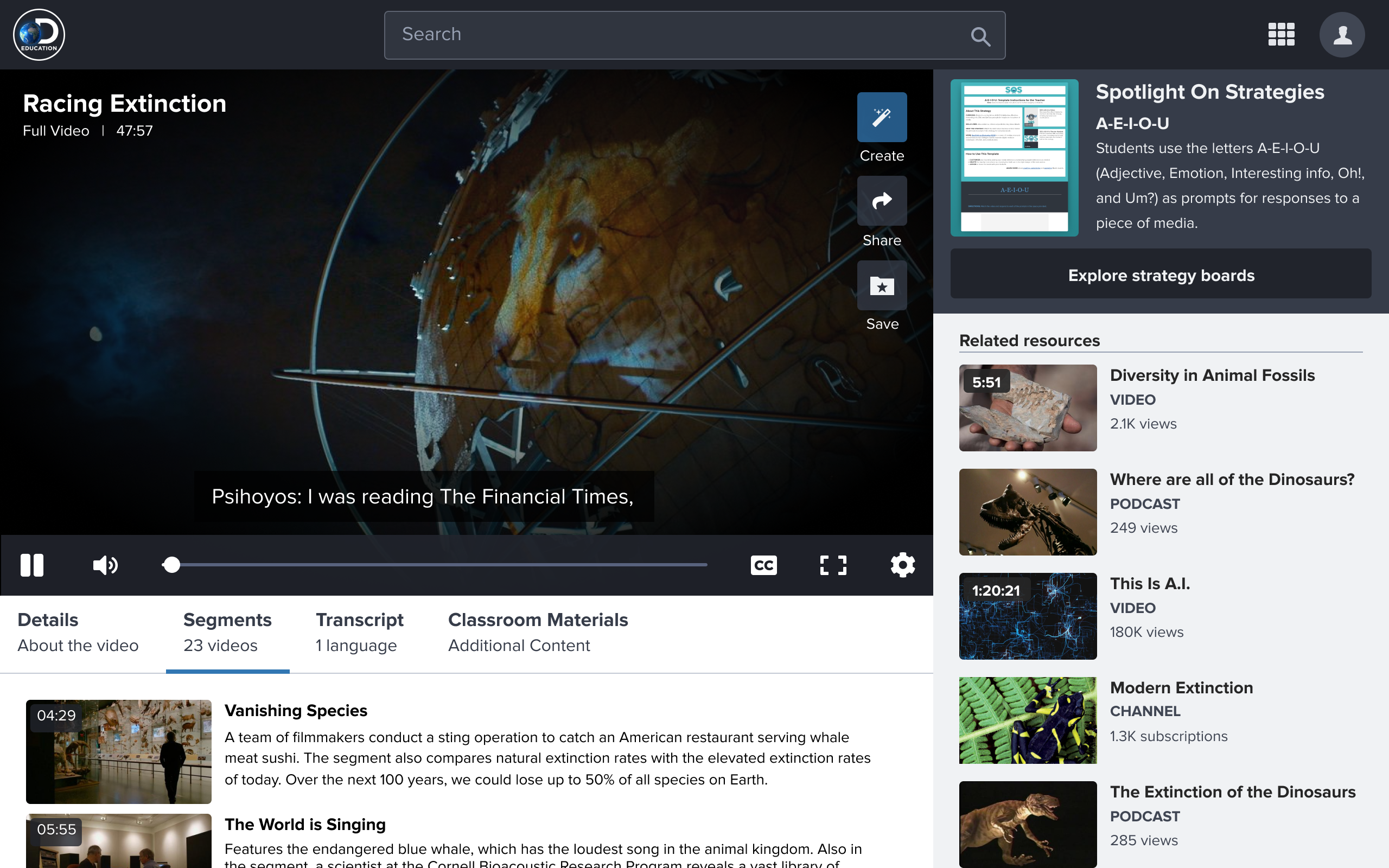 Redesigned Player with sidebar navigation and content focus